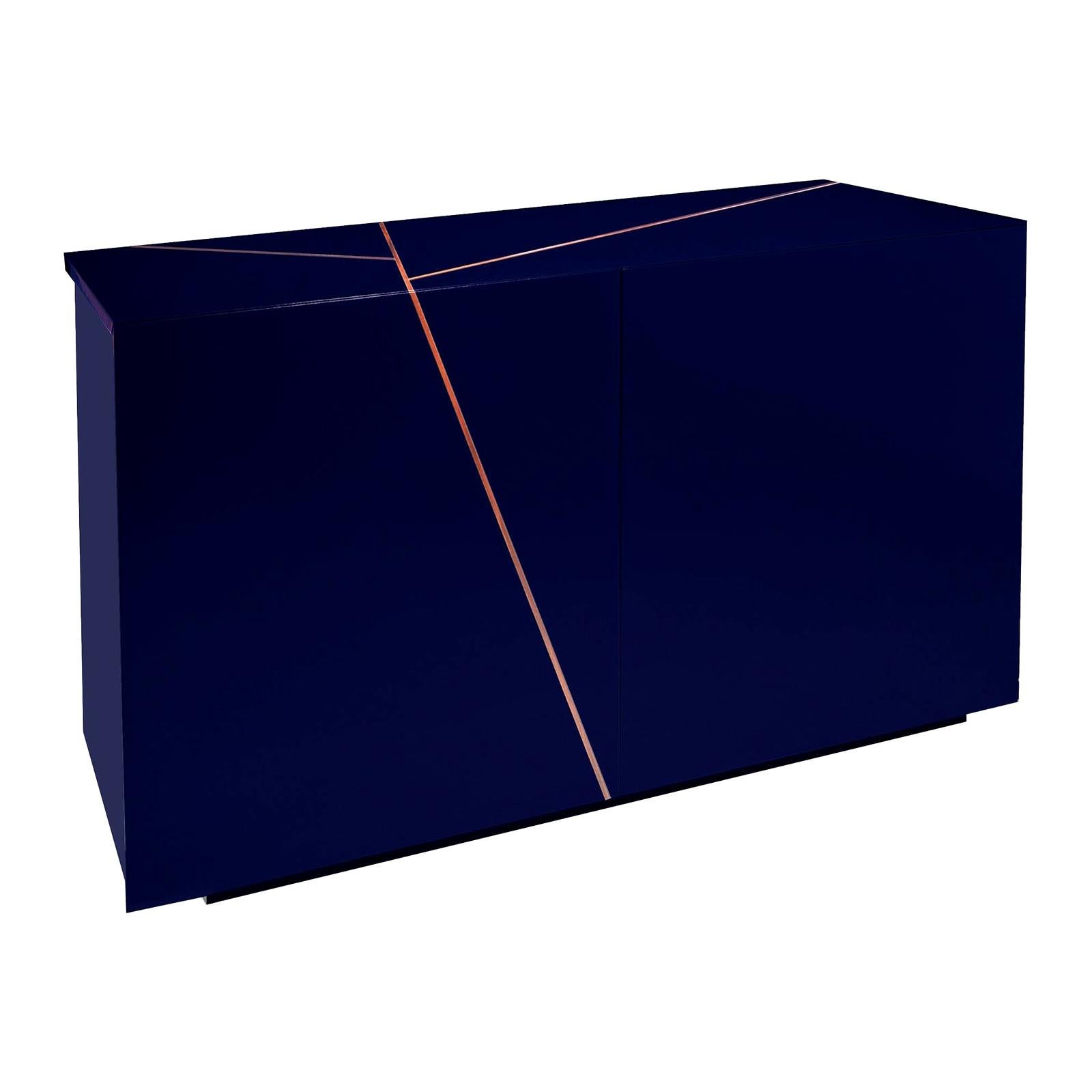 Foglia 2DX Blue Cabinet For Sale