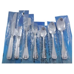 Foglia Leaf by Schiavon Italy Set di posate in argento Sterling Servizio 45 pezzi Inutilizzato