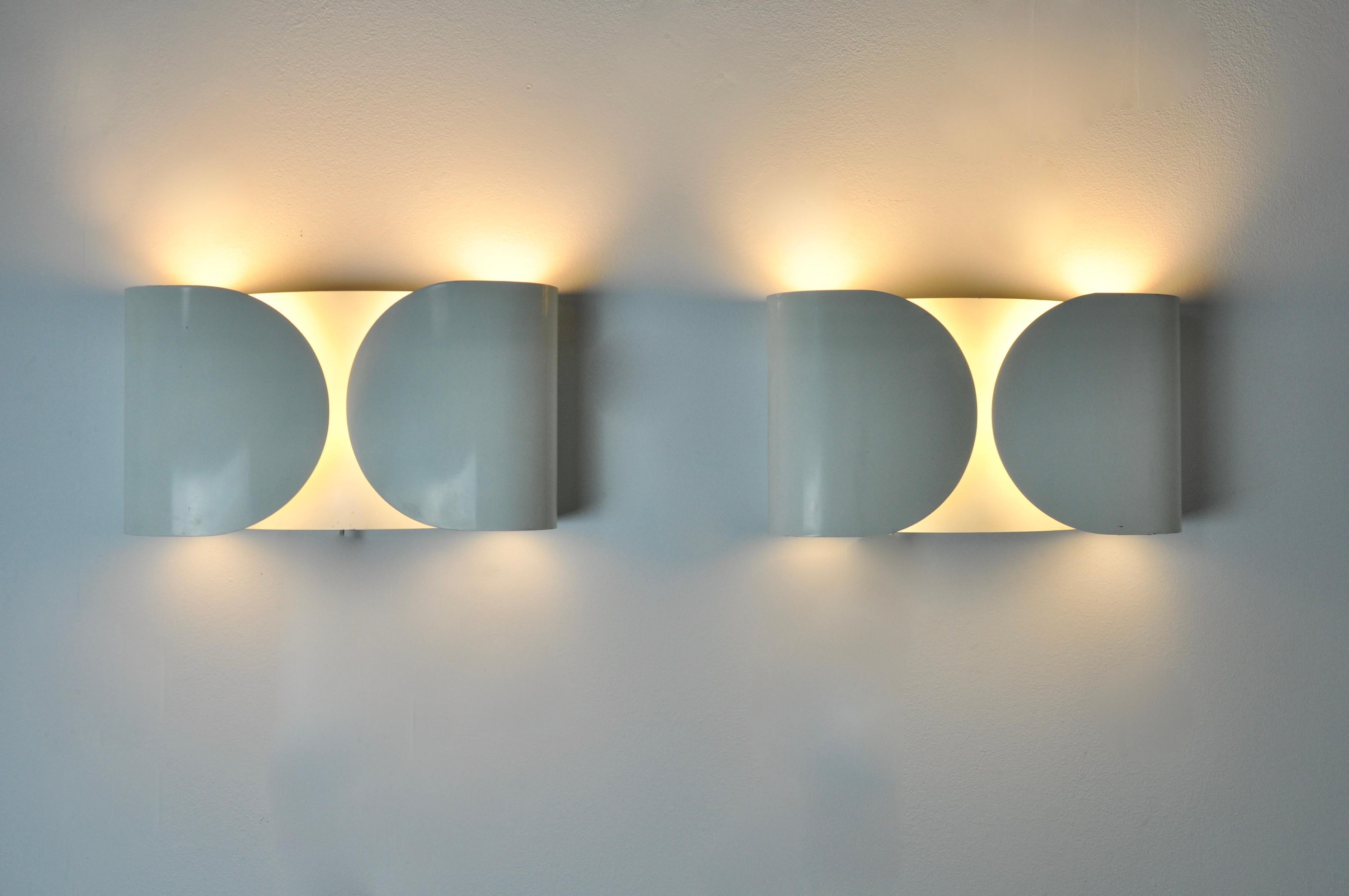 Mid-Century Modern Foglio Sconce by Tobia & Afra Scarpa for Flos, 1966