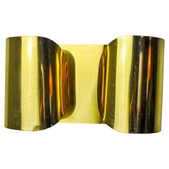 Foglios" brass wall lamp, Italy, 1970