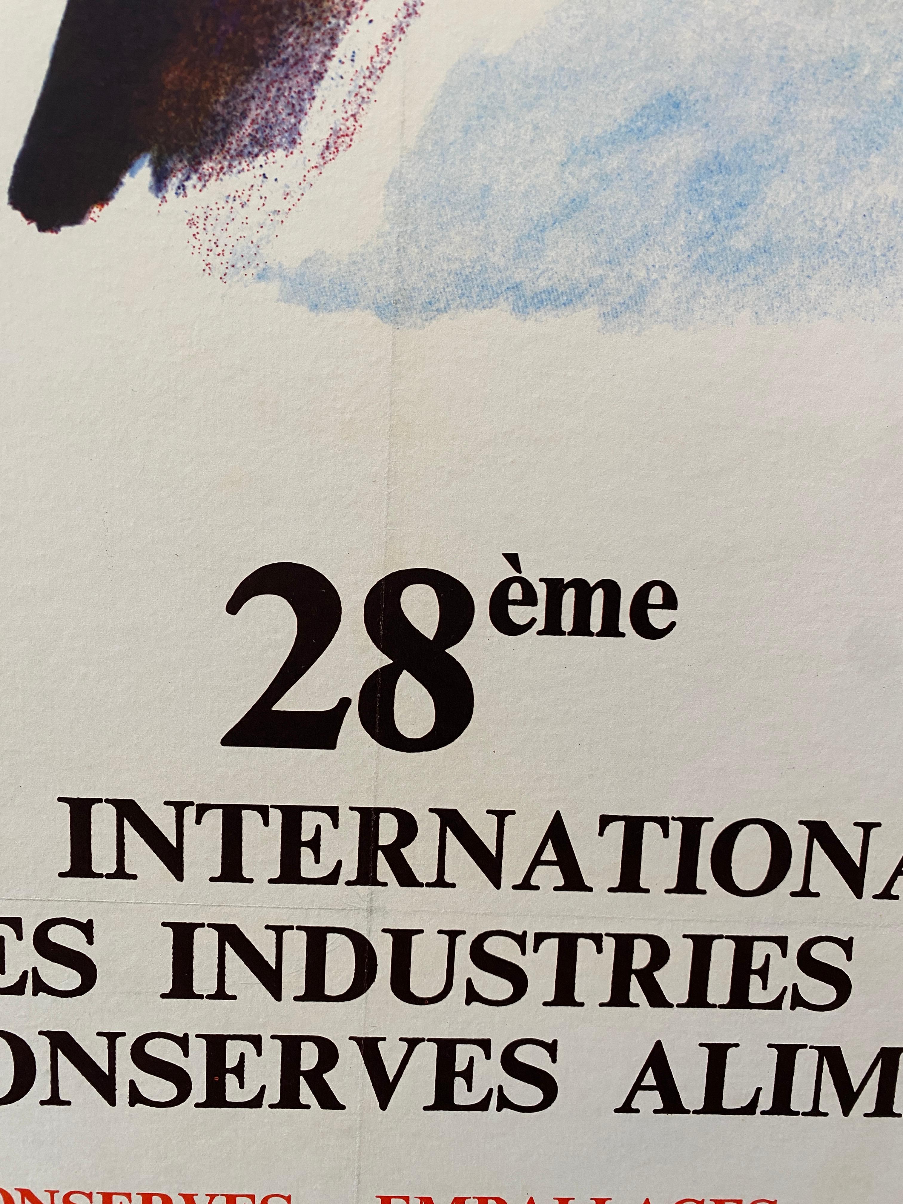 Foire International Des Industries 1973 Poster originale d'epoca in vendita 8