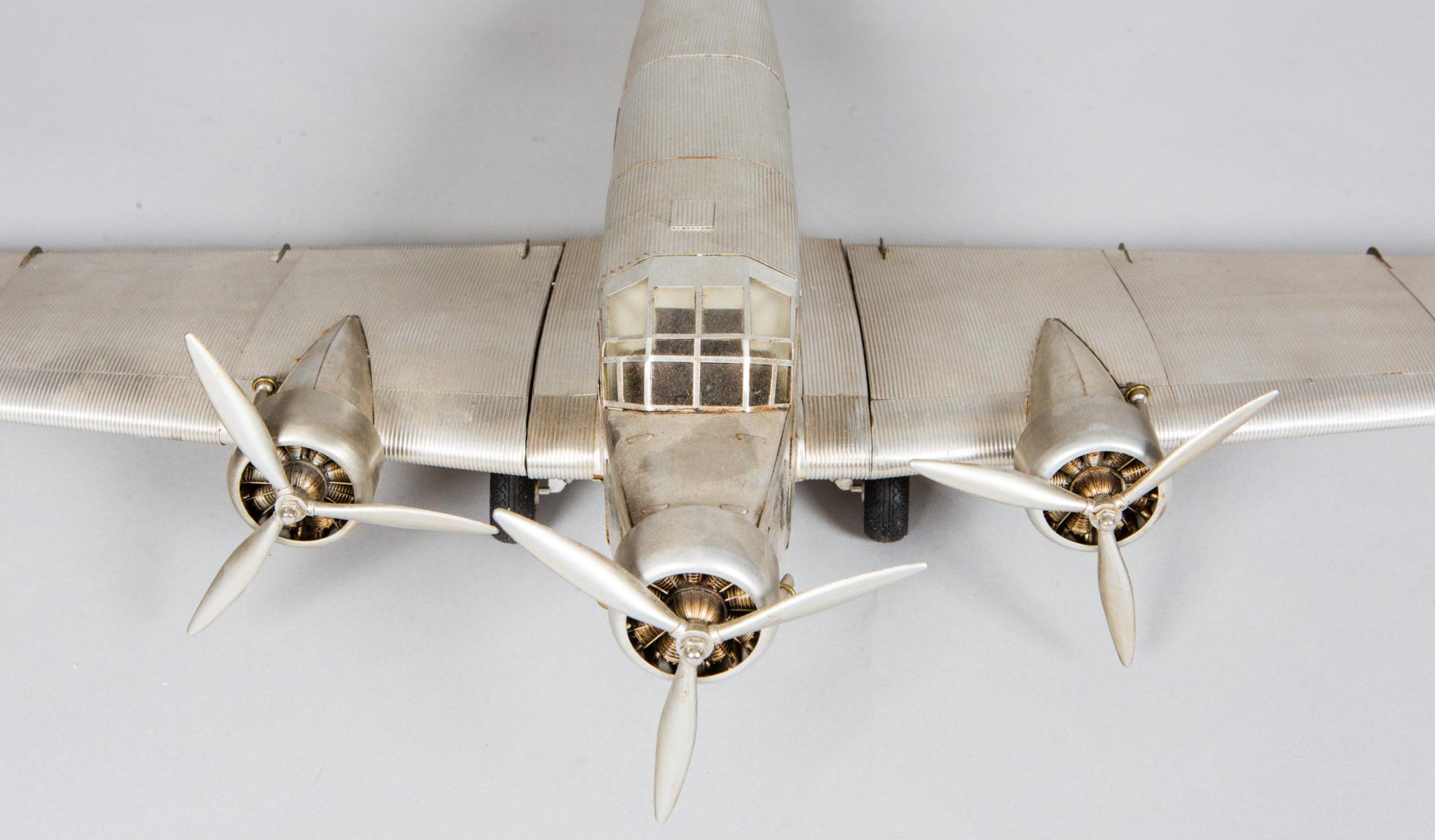 Metal Fokker 1938 Trimotor Model Airplane For Sale