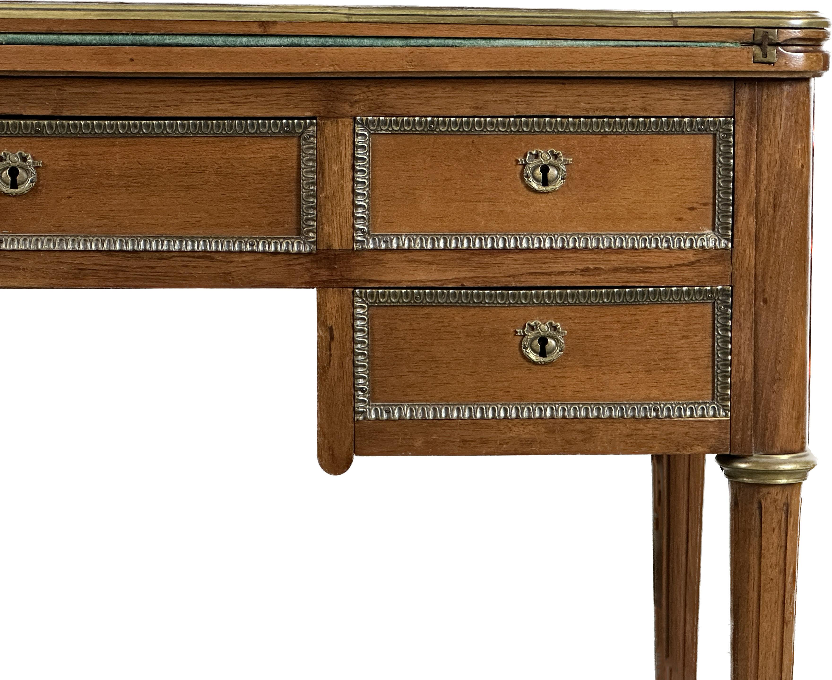 French Foldable Game/ Desk Table in the Louis XVI Style