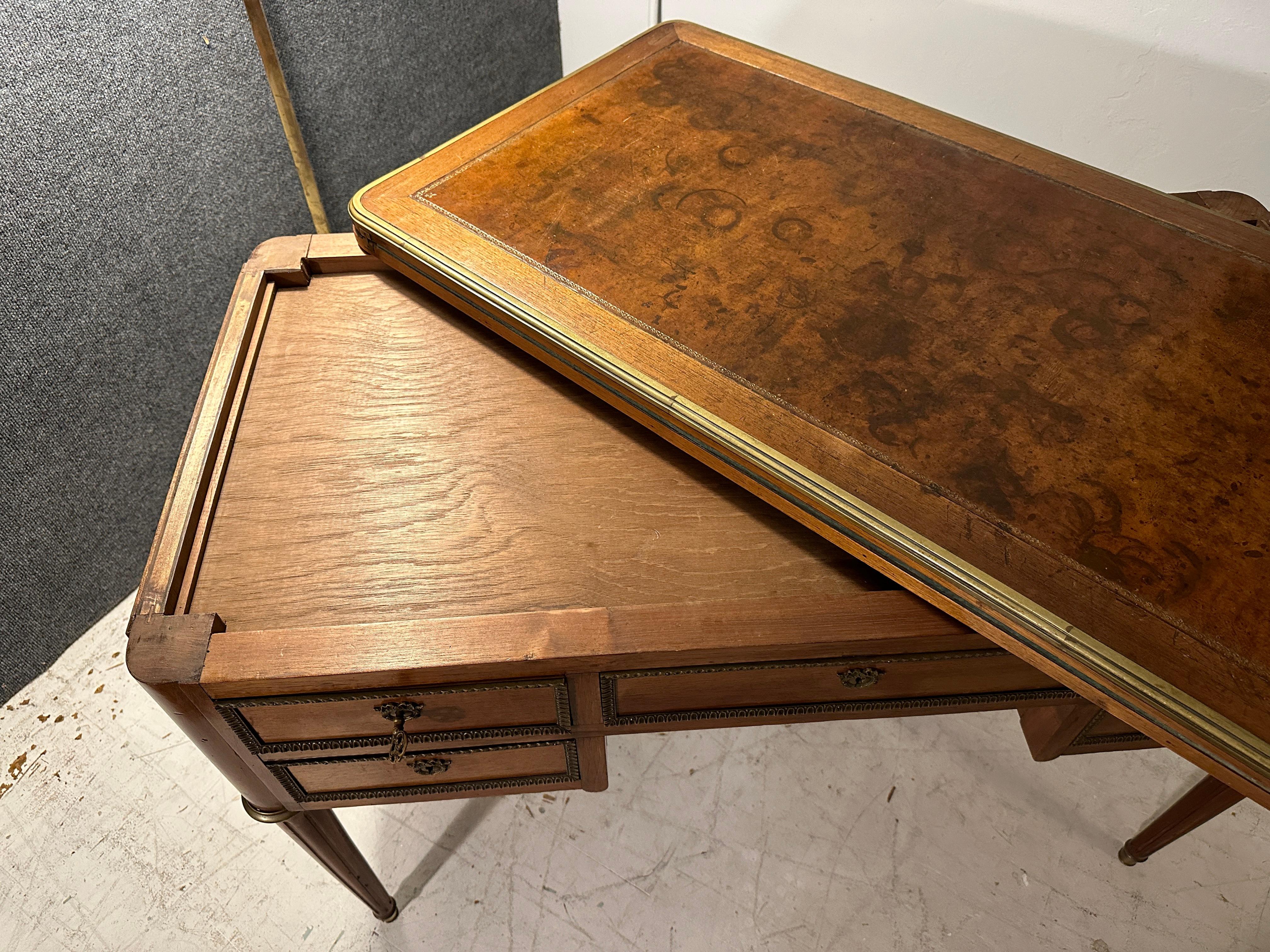 Foldable Game/ Desk Table in the Louis XVI Style In Good Condition In Pasadena, CA