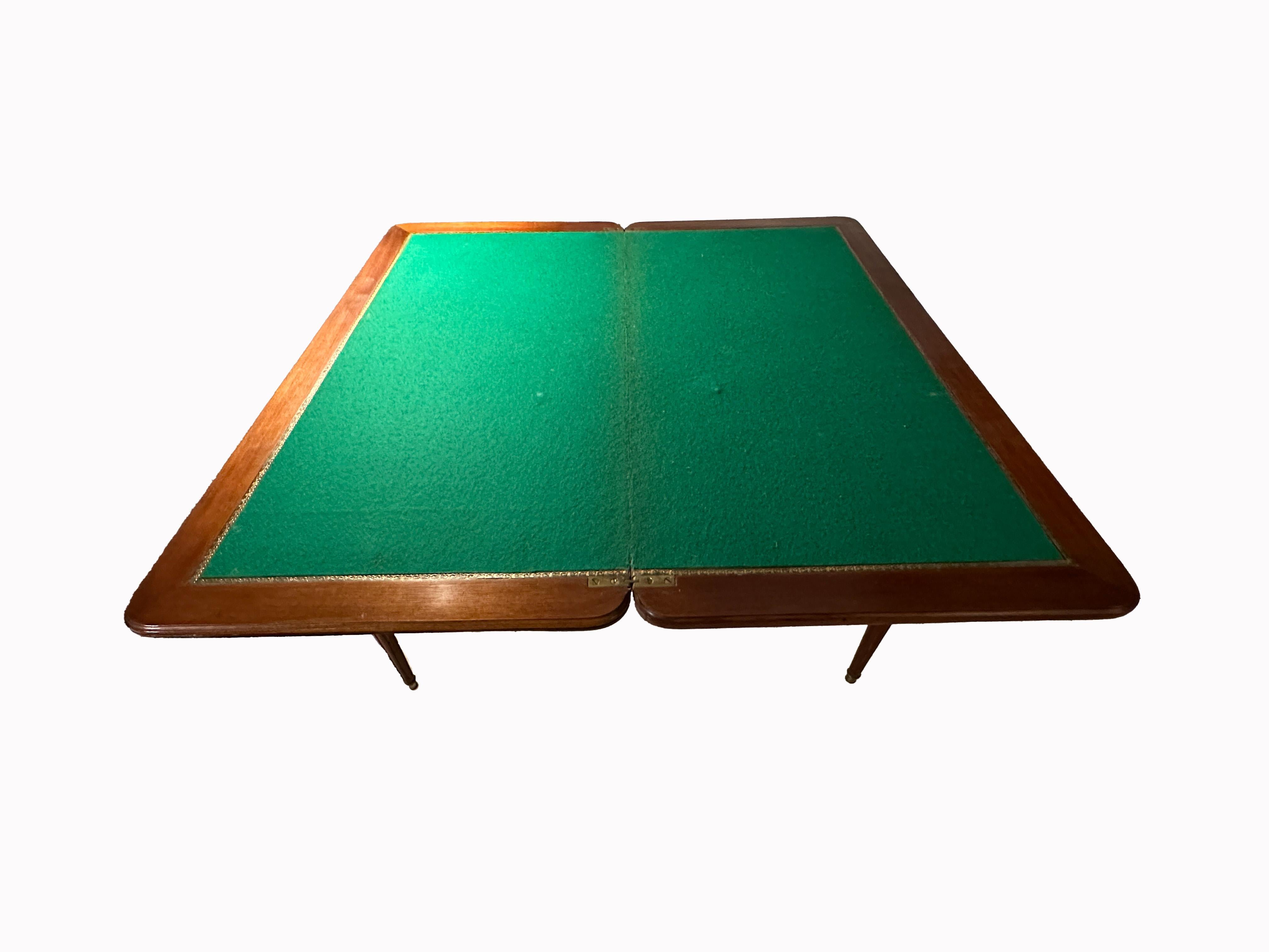 Brass Foldable Game/ Desk Table in the Louis XVI Style