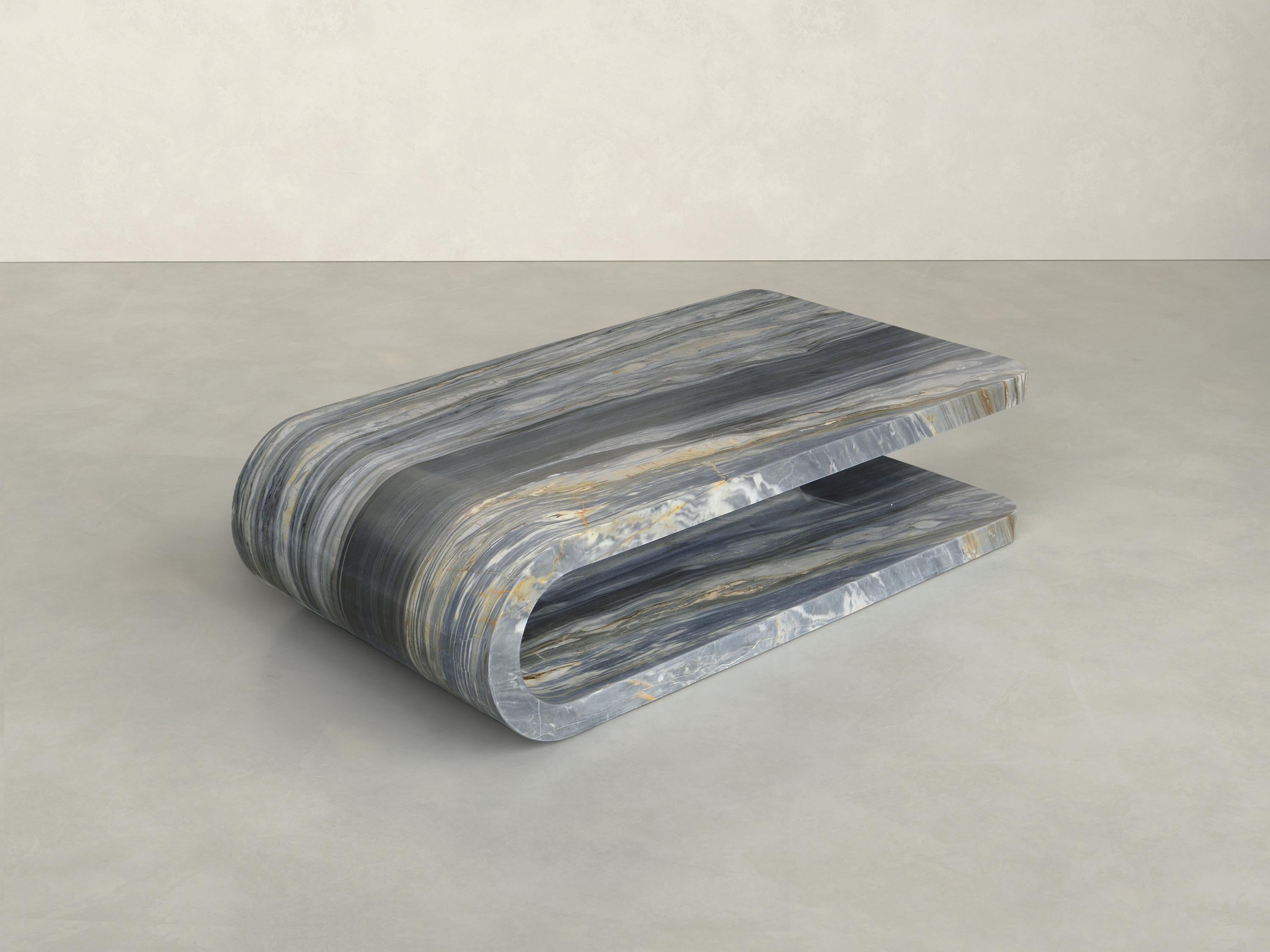 Other Fold Coffee Table in Calacatta Midnight (Special Edition) For Sale