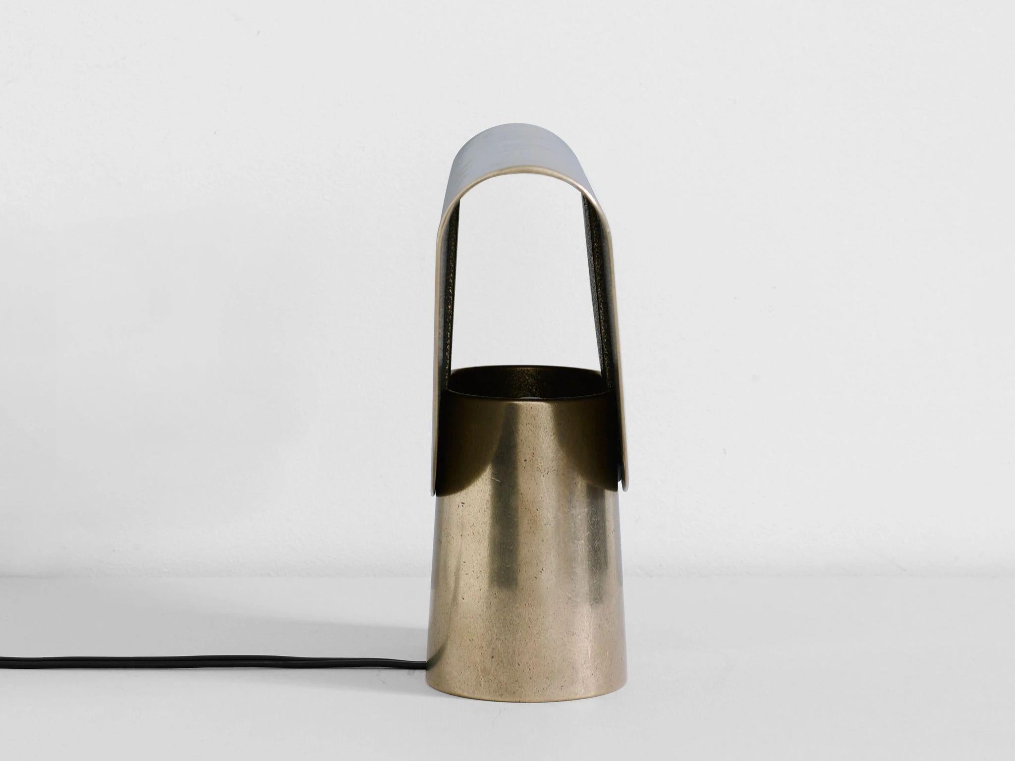 Brass Fold Light by Henry Wilson In New Condition For Sale In Geneve, CH