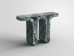 Fold, Marmor Verde Alpi Zeitgenössischer Designer Konsolentisch, Made in Italy
