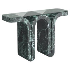 Fold, Marmor Verde Alpi Zeitgenössischer Designer Konsolentisch, Made in Italy