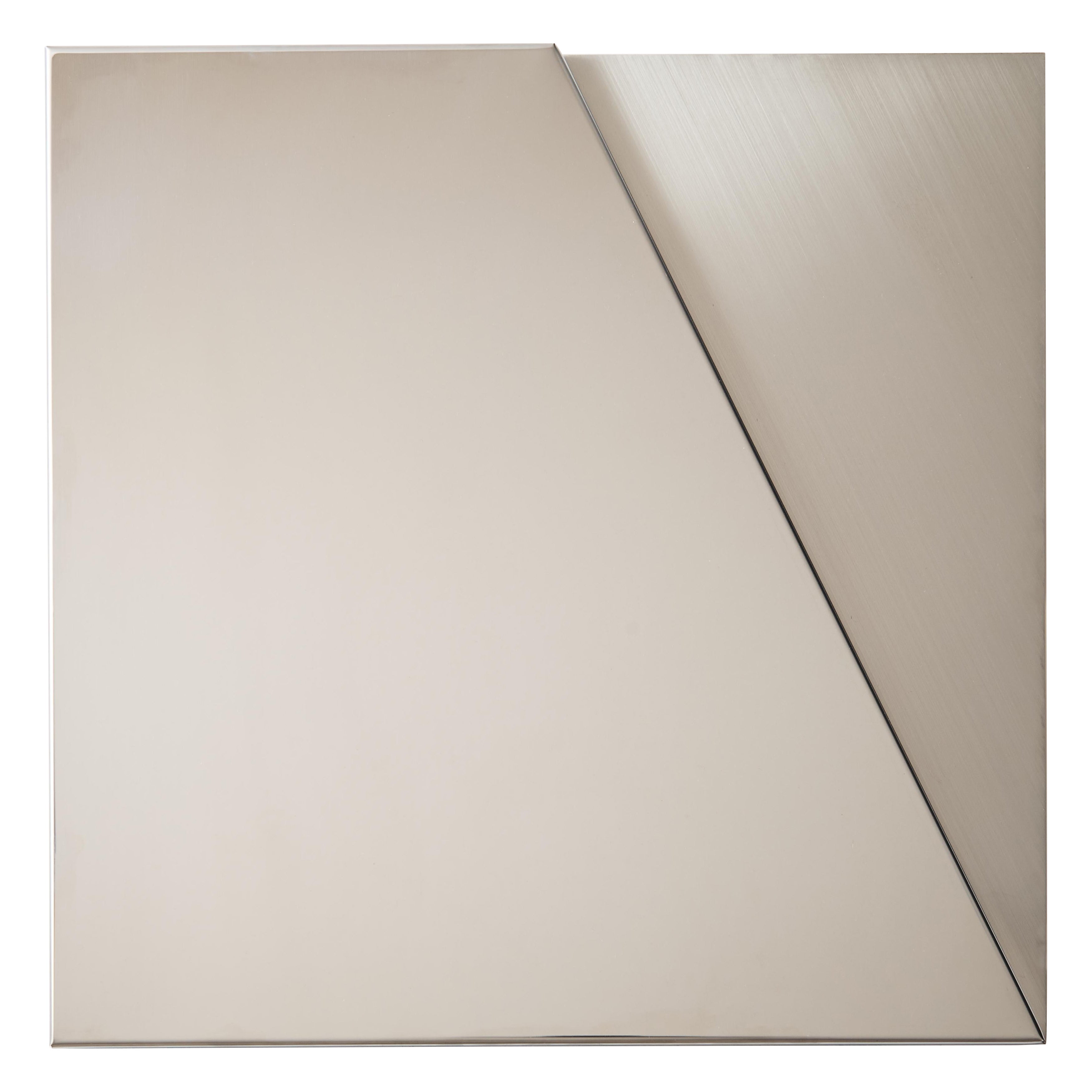 Fold Mirror in Stainless Steel by Theodora Alfredsdottir For Sale