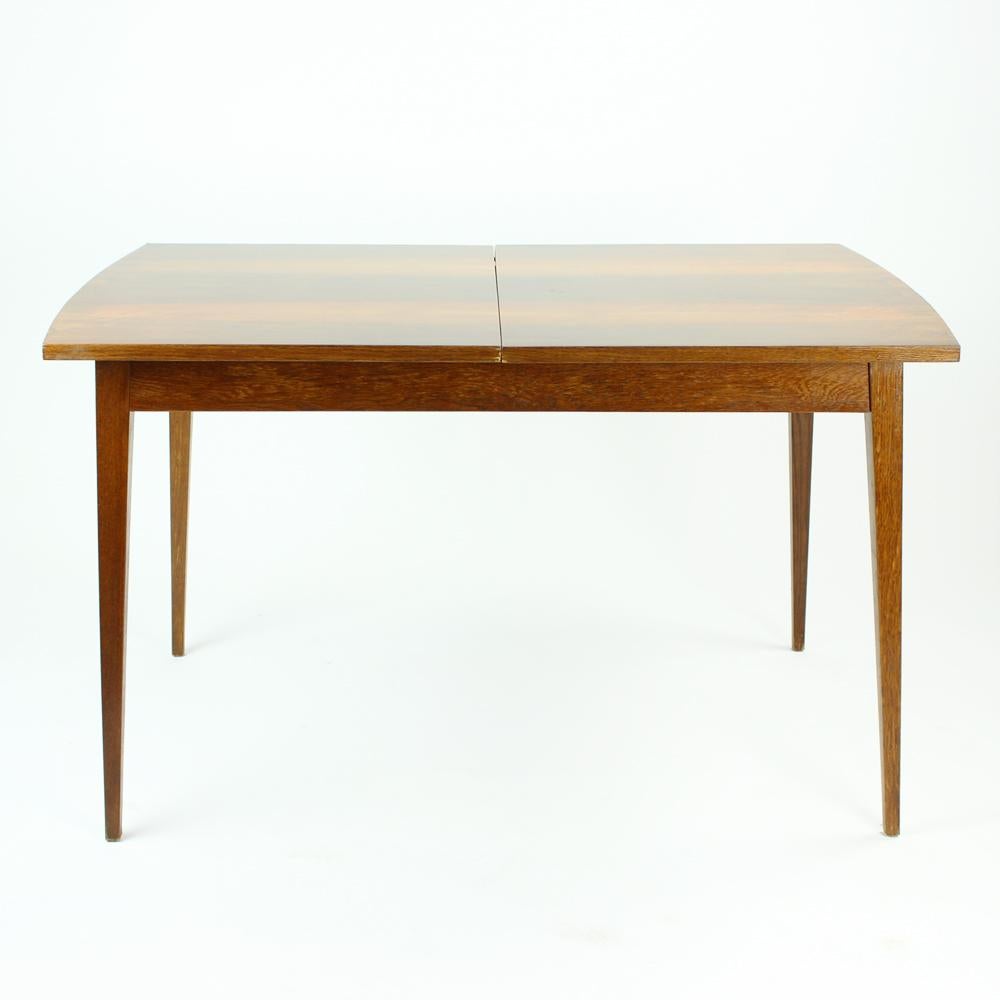 Fold Out Dining Table in Walnut Veneer for Jitona, Czechoslovakia, 1970 4