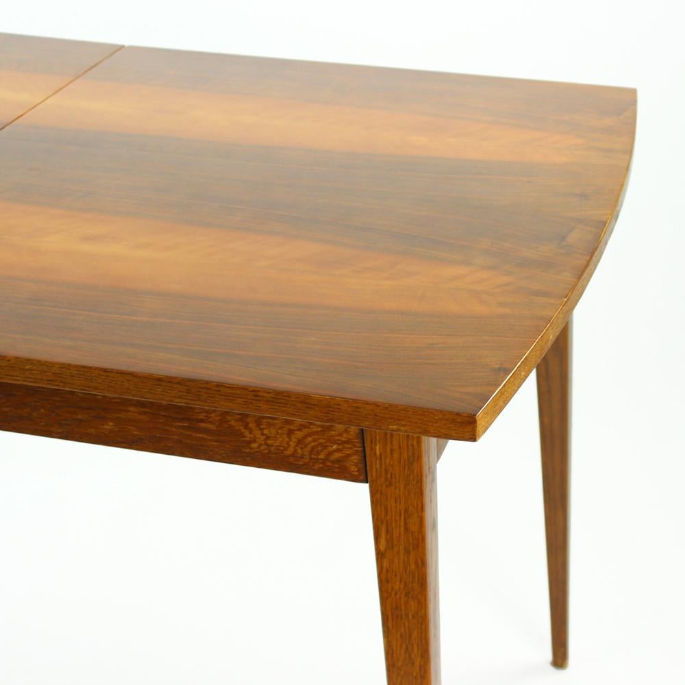 Fold Out Dining Table in Walnut Veneer for Jitona, Czechoslovakia, 1970 2