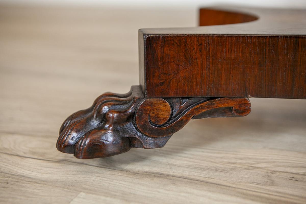 Klappbarer Kartentisch aus Rosenholz aus der Jahrhundertwende des 19. und 20. Jahrhunderts im Angebot 6