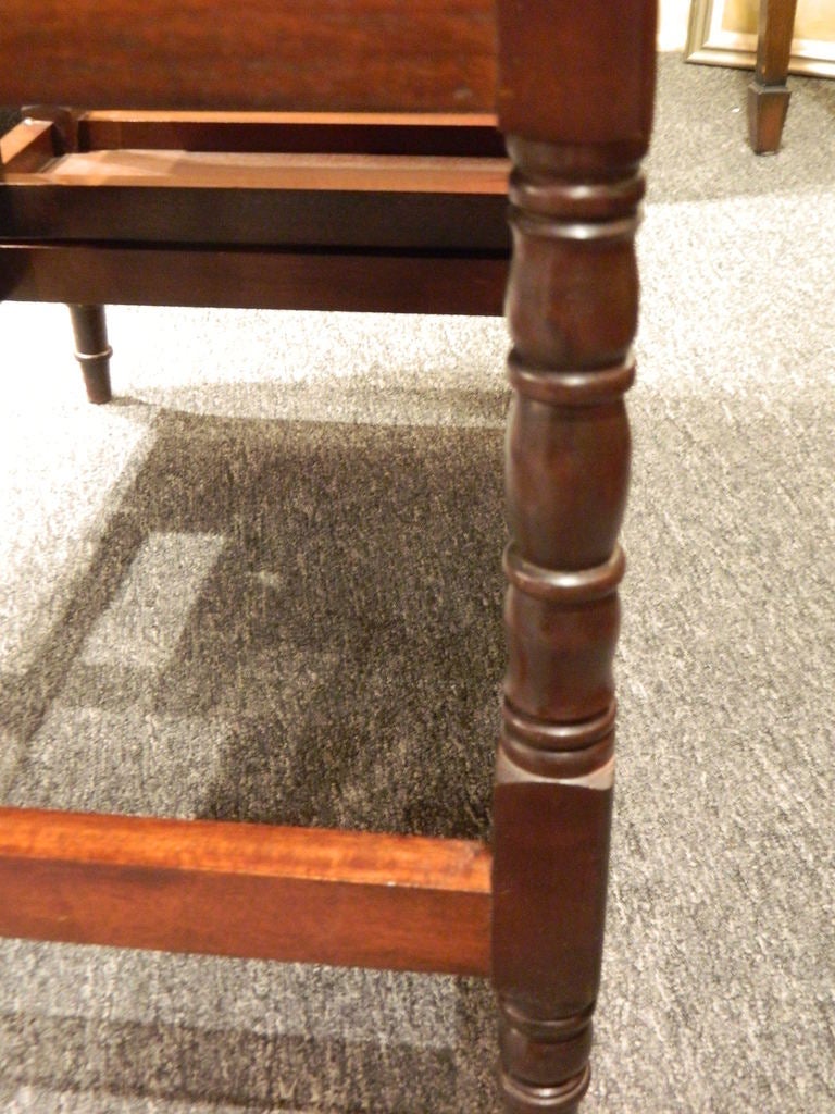 Fold over Bed Step Ladder or Table on Turned Legs, 19th Century In Good Condition In Savannah, GA