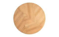 Fold Table Oak Veneer Solid Brass Accessory
