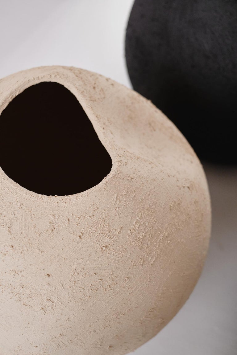 Stoneware Fold Vessel I by Laura Pasquino For Sale