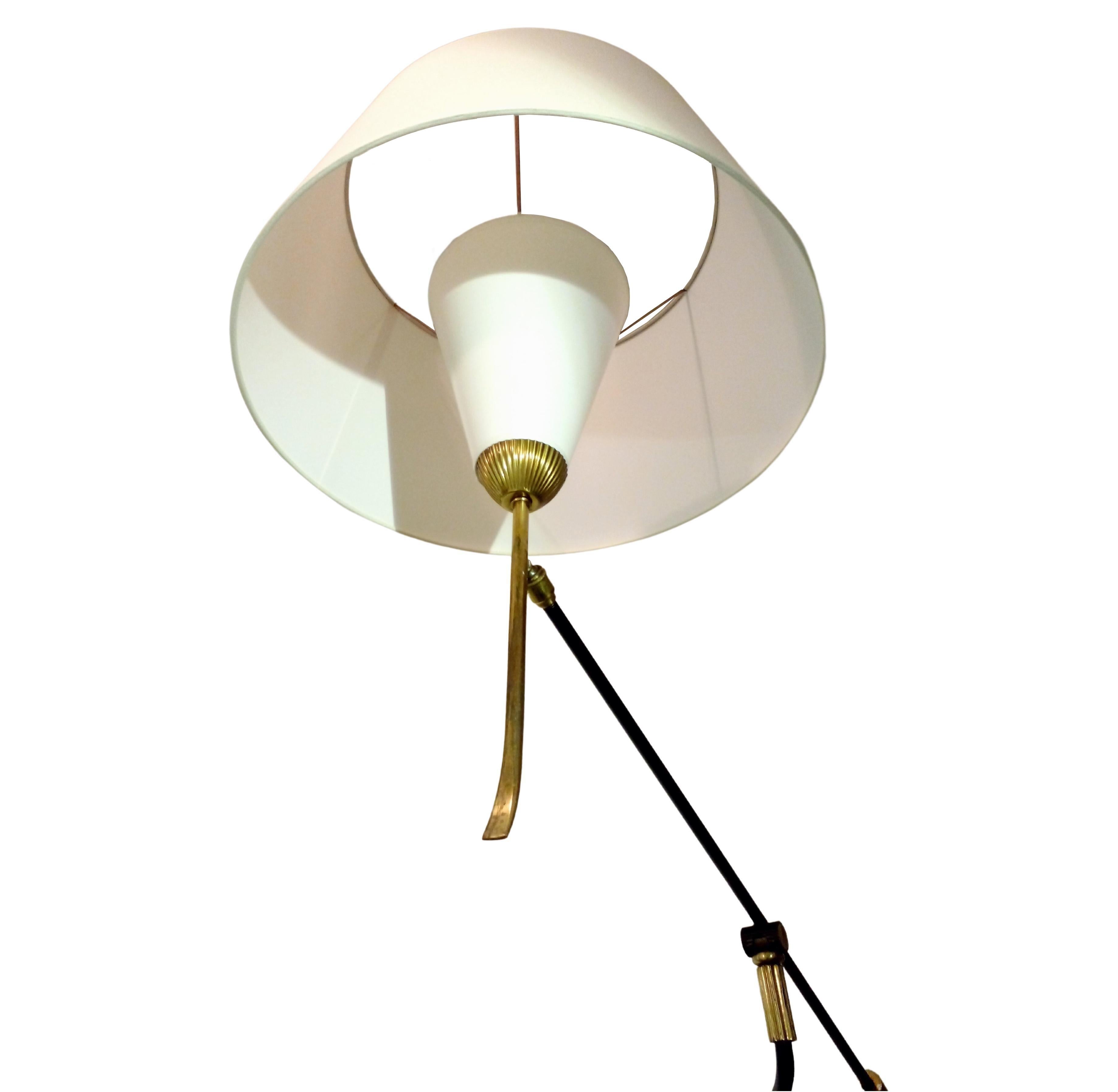 Metal Foldable and Adjustable Wall Light by Maison Lunel, France circa 1950