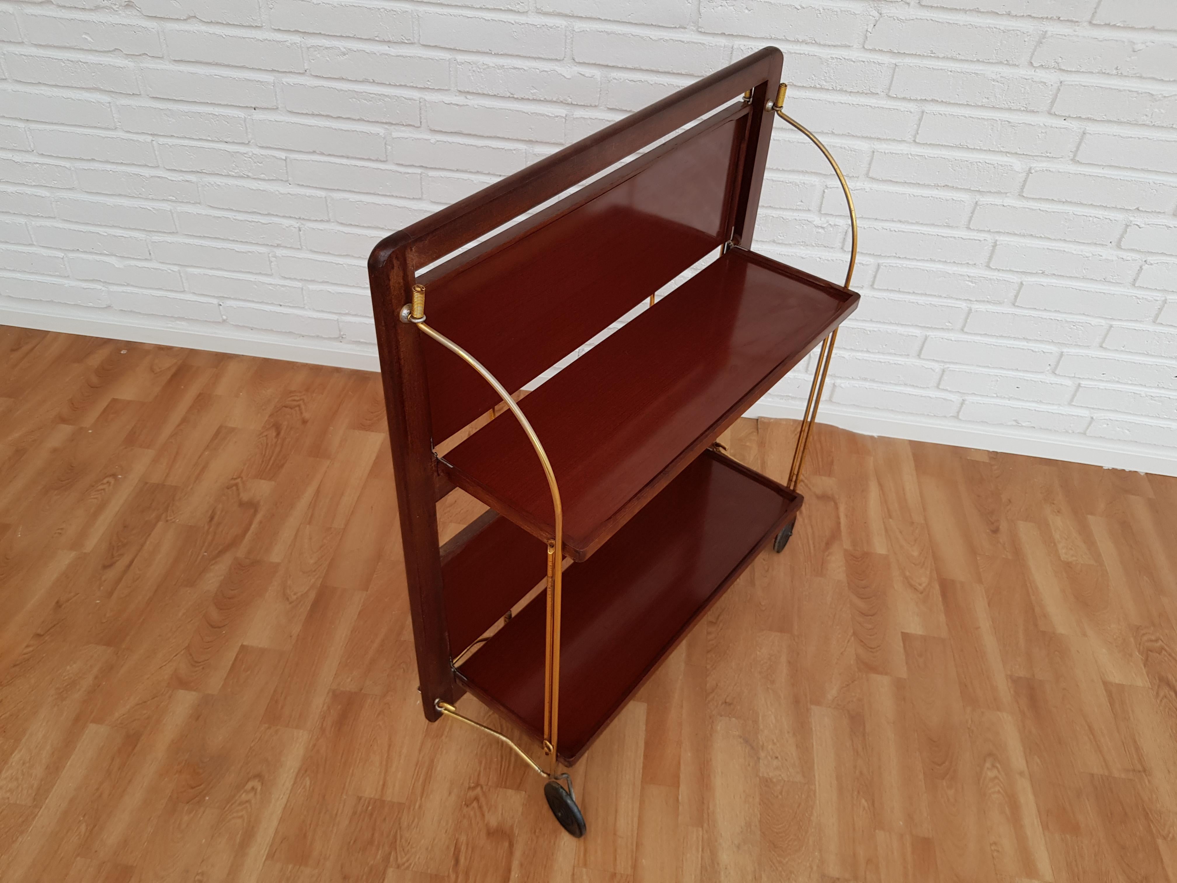Foldable Cart Table by Marie Francoise Mondineu, 1950s, France For Sale 9