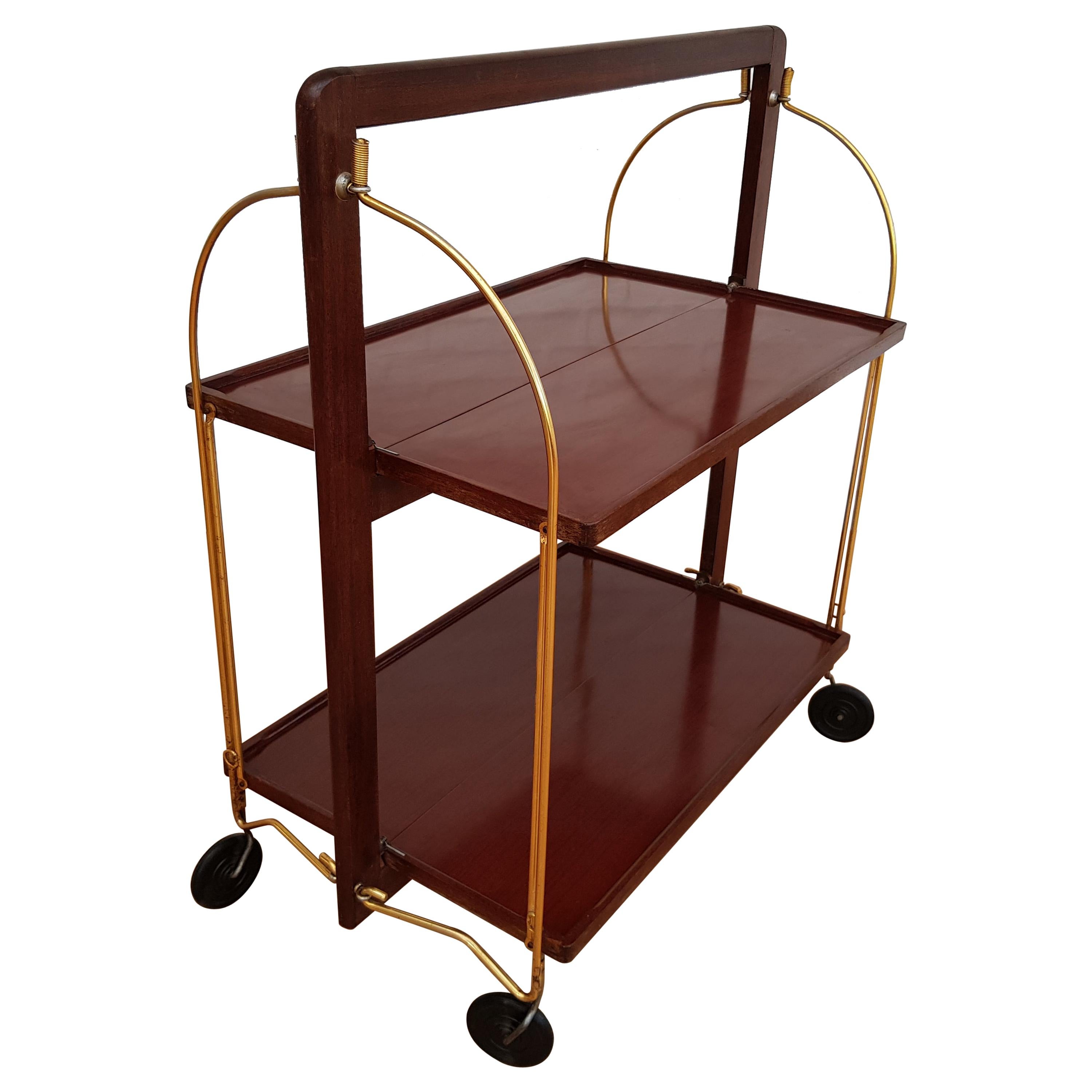 Foldable Cart Table by Marie Francoise Mondineu, 1950s, France For Sale