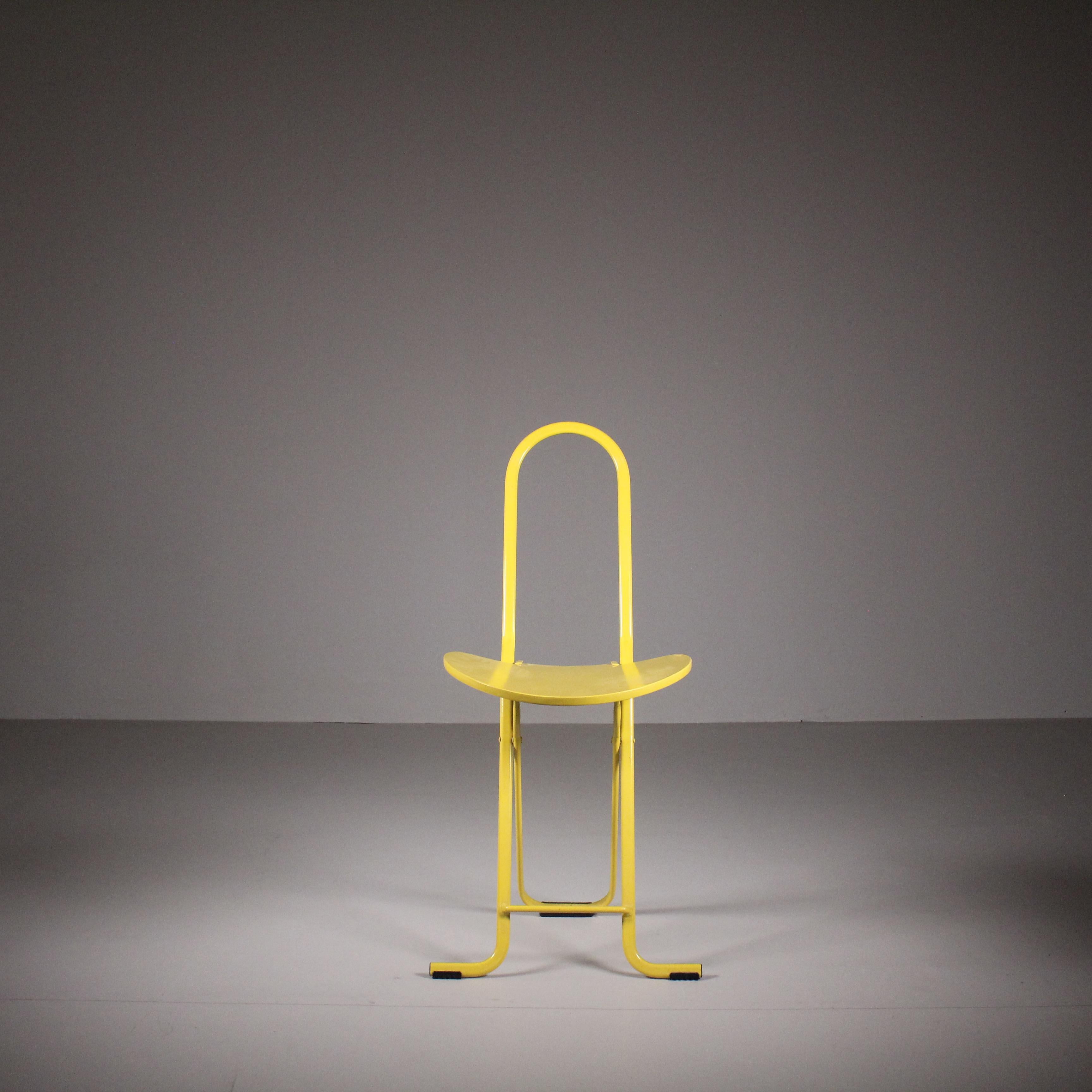 Post-Modern Foldable Chair Dafne, Gastone Rinaldi, Thema, 1970 For Sale