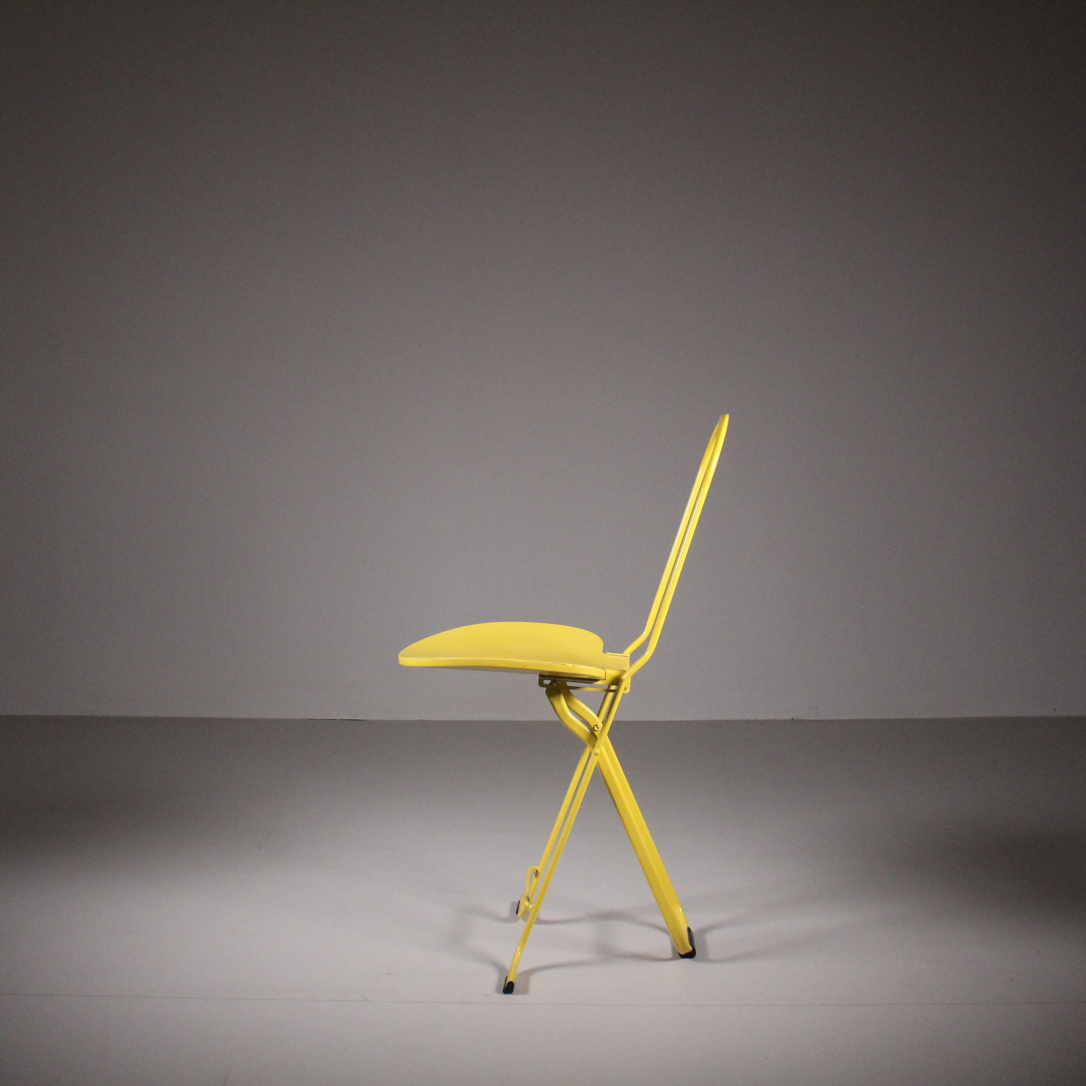 Foldable Chair Dafne, Gastone Rinaldi, Thema, 1970 In Good Condition For Sale In Milano, Lombardia