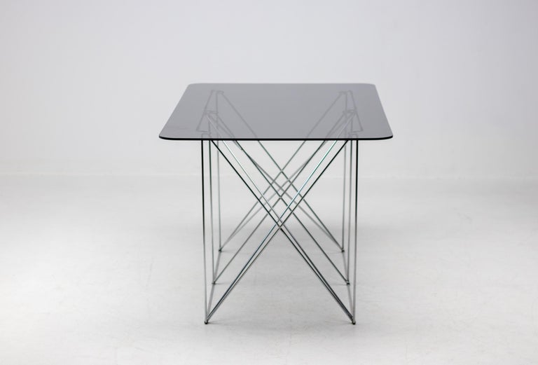Mid-Century Modern Foldable Dining Table by Max Sauze, circa 1970, France For Sale