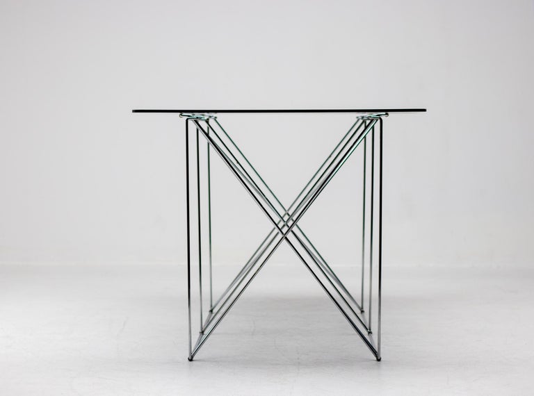 Foldable Dining Table by Max Sauze, circa 1970, France In Good Condition For Sale In Dronten, NL