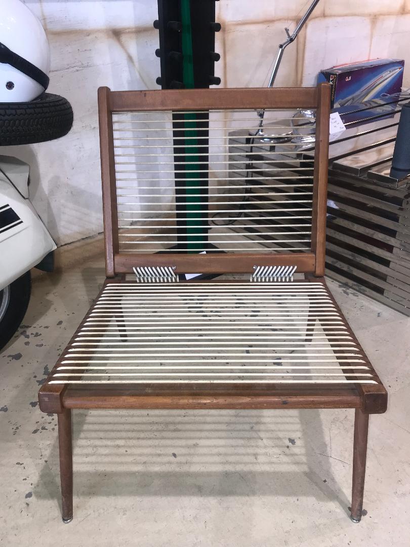 Oiled Foldable Fireside Chair by Hans J Wegner For Sale