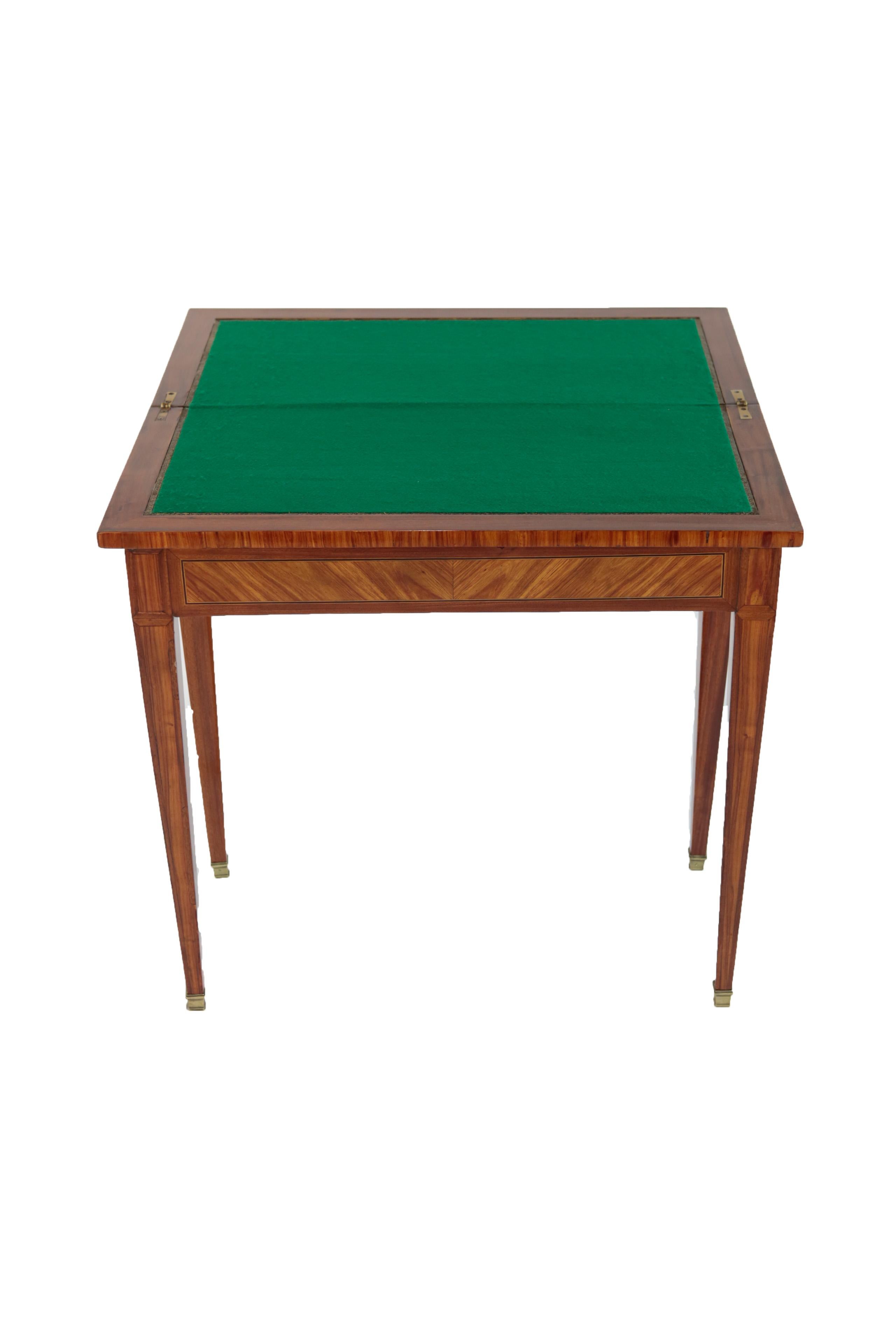 Mid-19th Century Foldable Game Table, France, Rosewood, circa 1850-1860