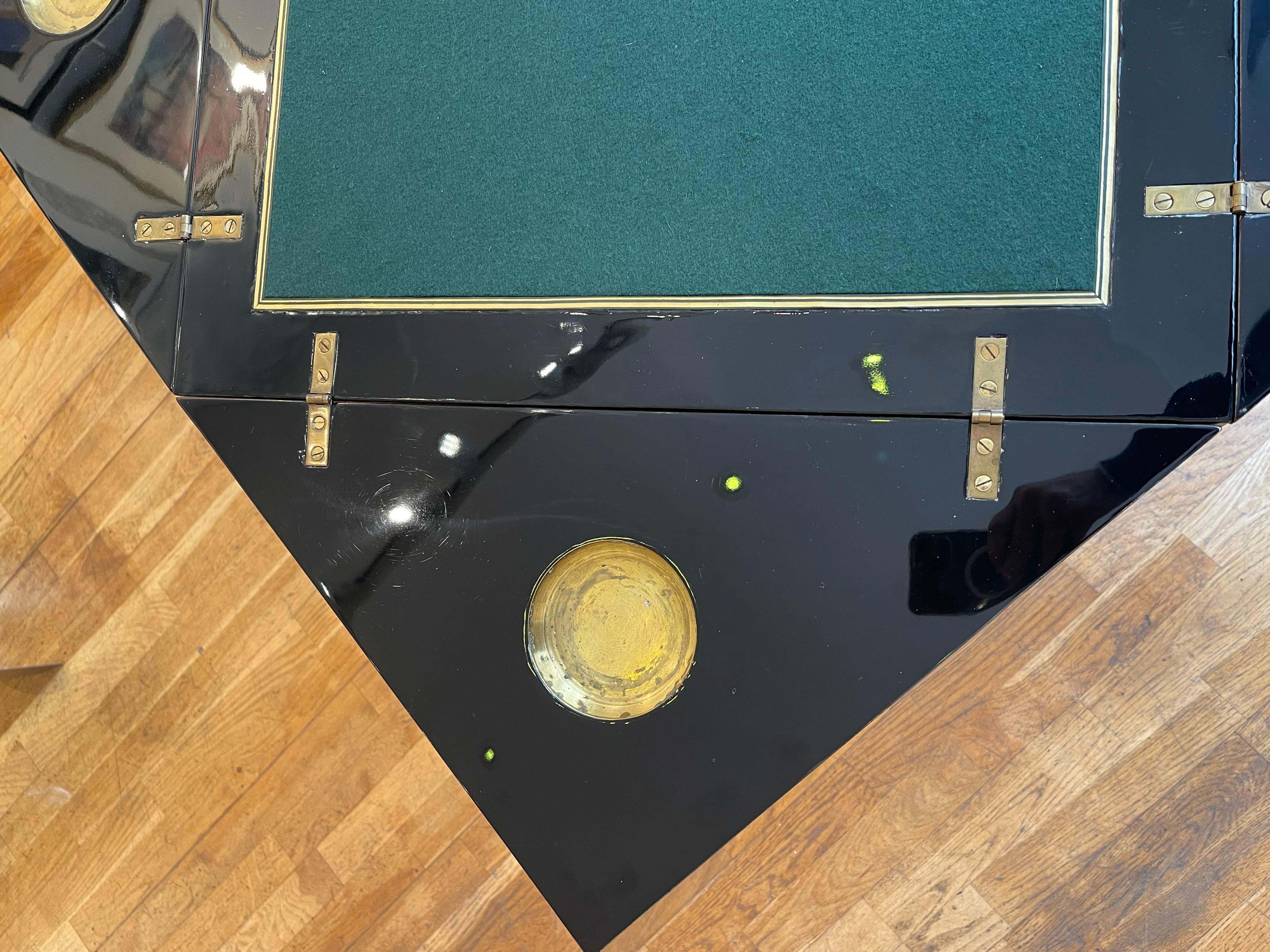 Foldable Game Table, René Joubert & Philippe Petit (DIM), France, 1930s For Sale 3