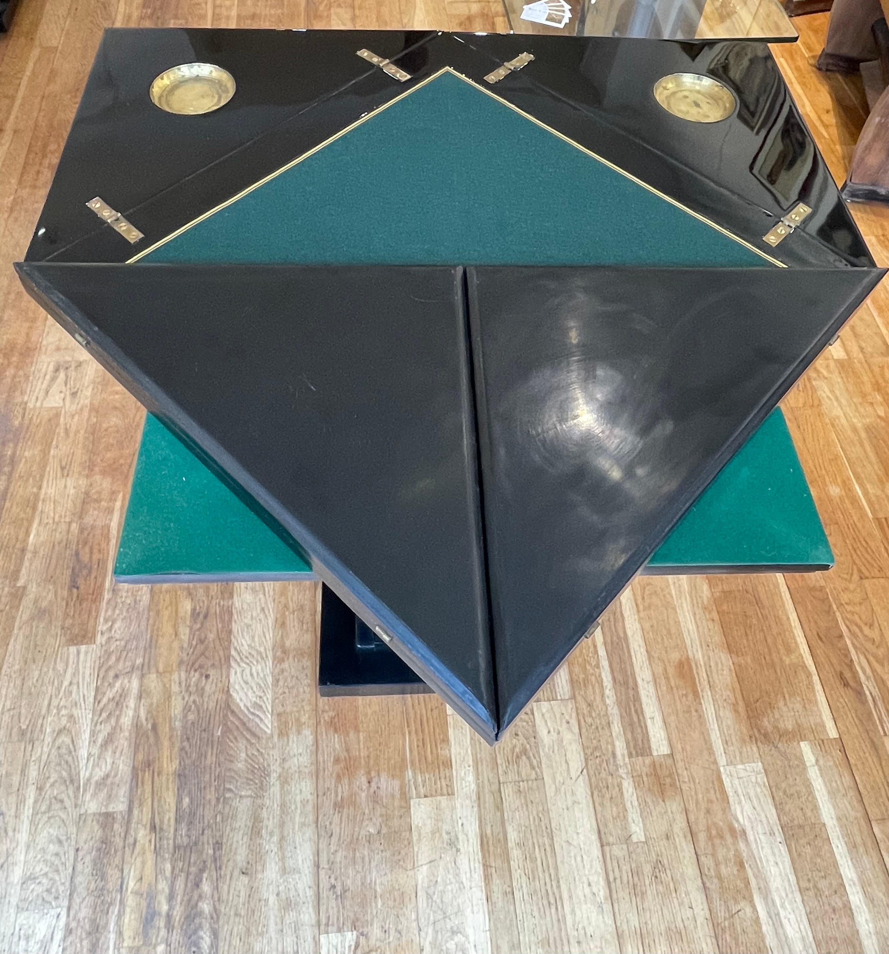 Foldable Game Table, René Joubert & Philippe Petit (DIM), France, 1930s In Good Condition For Sale In Paris, FR