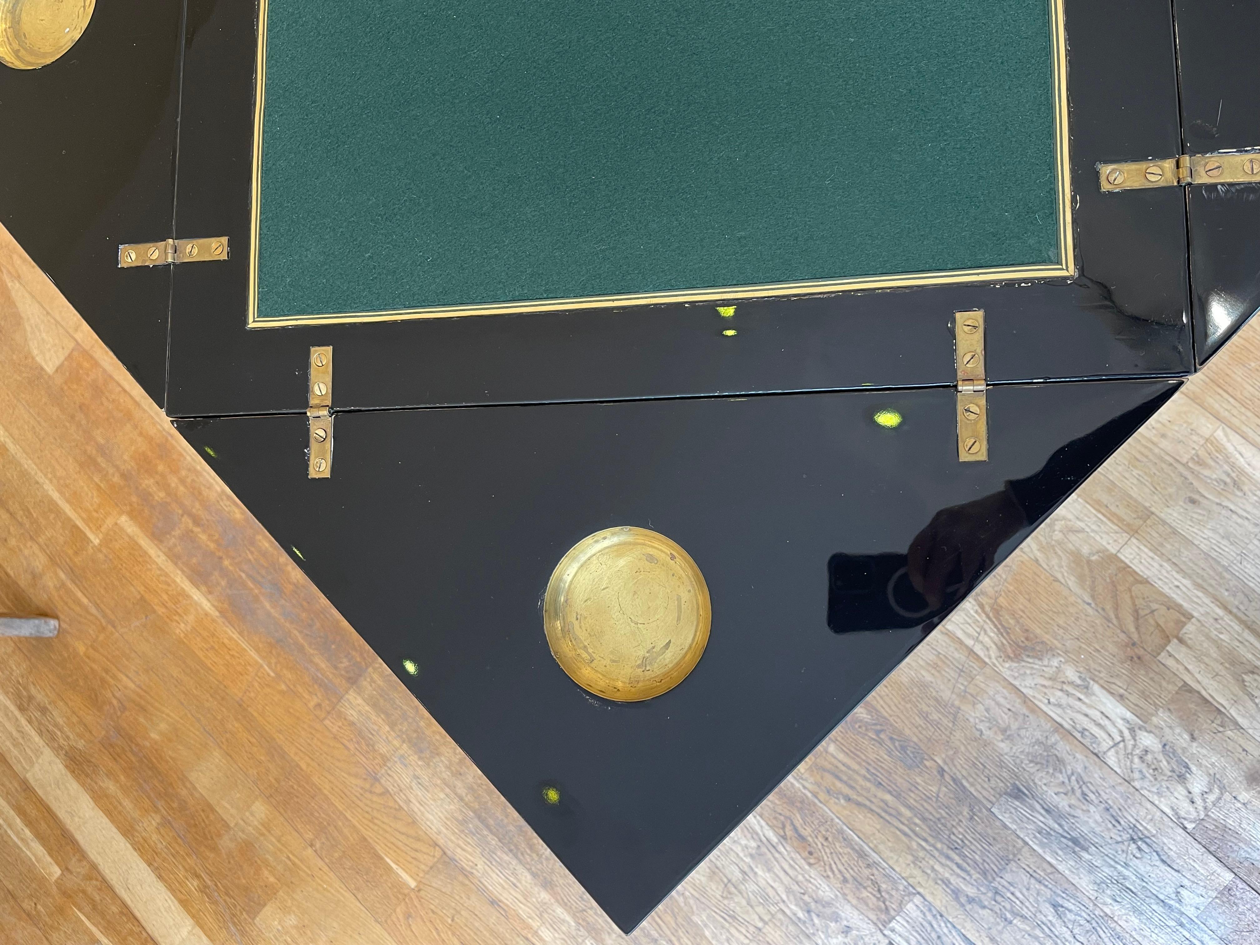 Foldable Game Table, René Joubert & Philippe Petit (DIM), France, 1930s For Sale 1