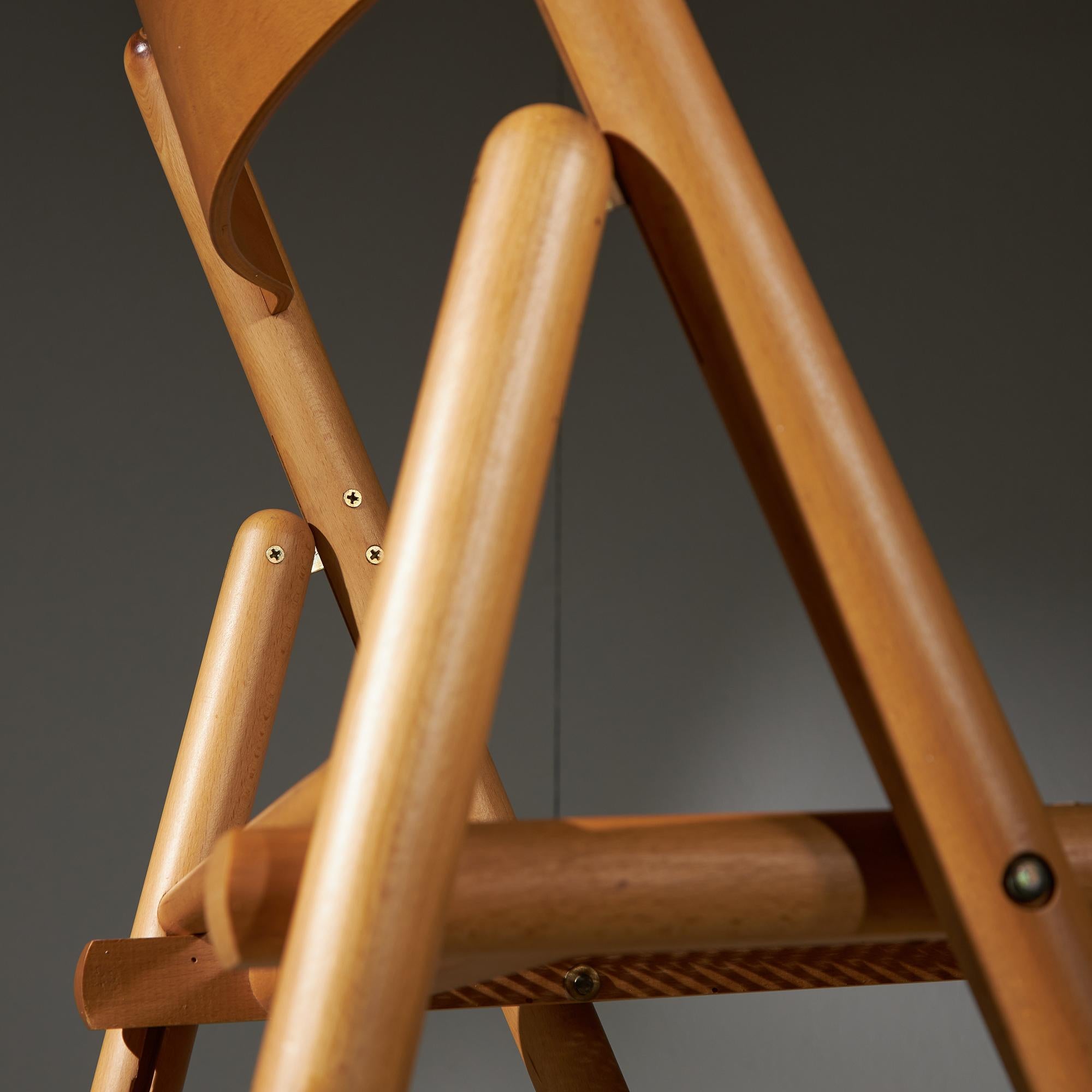 Foldable Italian Wicker Chair, 1970s 10