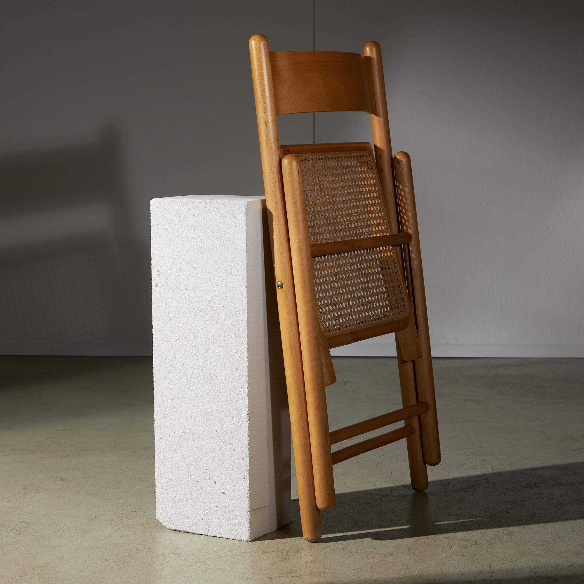 Foldable Italian Wicker Chair, 1970s 13