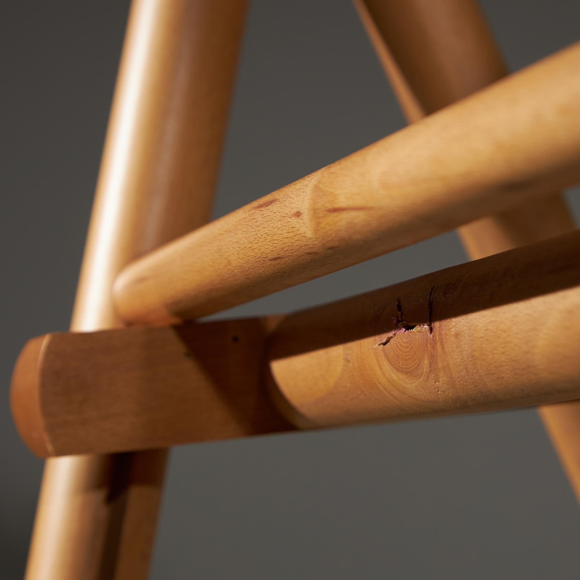 Foldable Italian Wicker Chair, 1970s 3