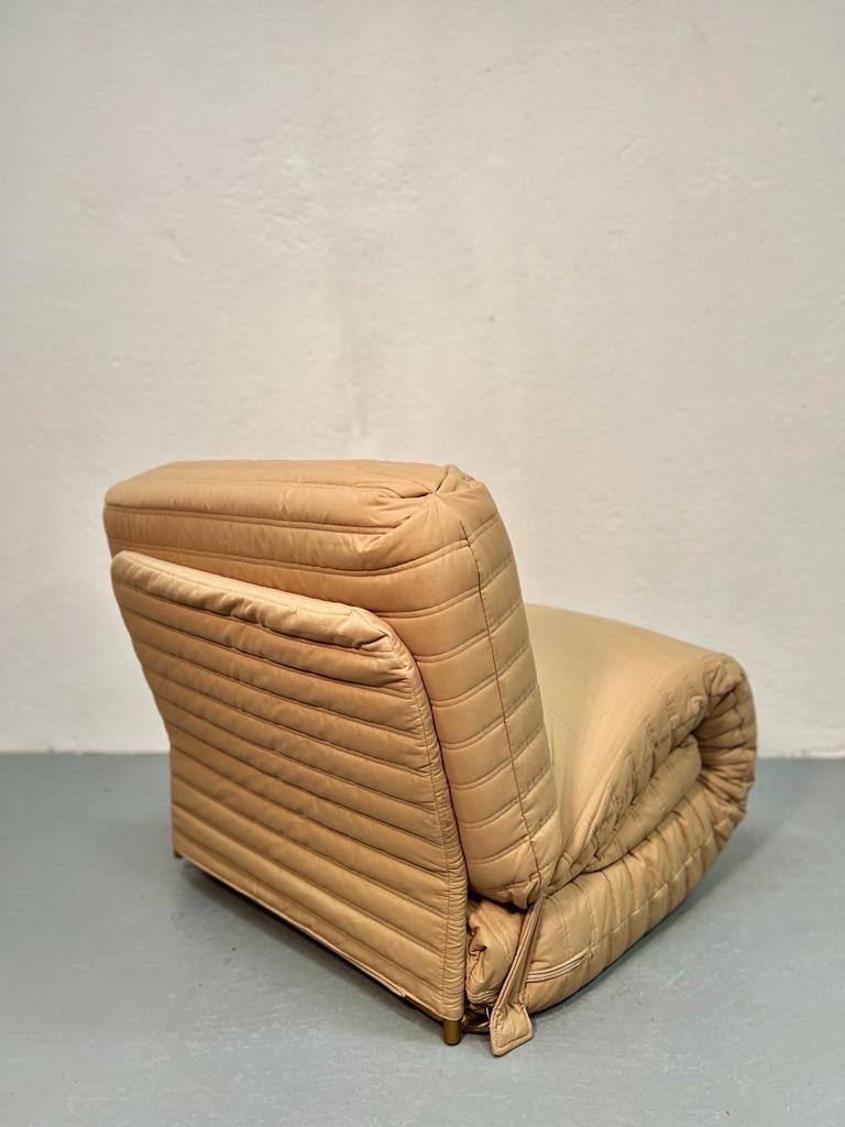 Mid-Century Modern Foldable One Person Lounge Chair and Sofa Bed from Perriand Les Arcs, France For Sale
