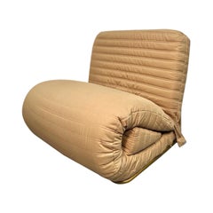 Foldable One Person Lounge Chair and Sofa Bed from Perriand Les Arcs, France