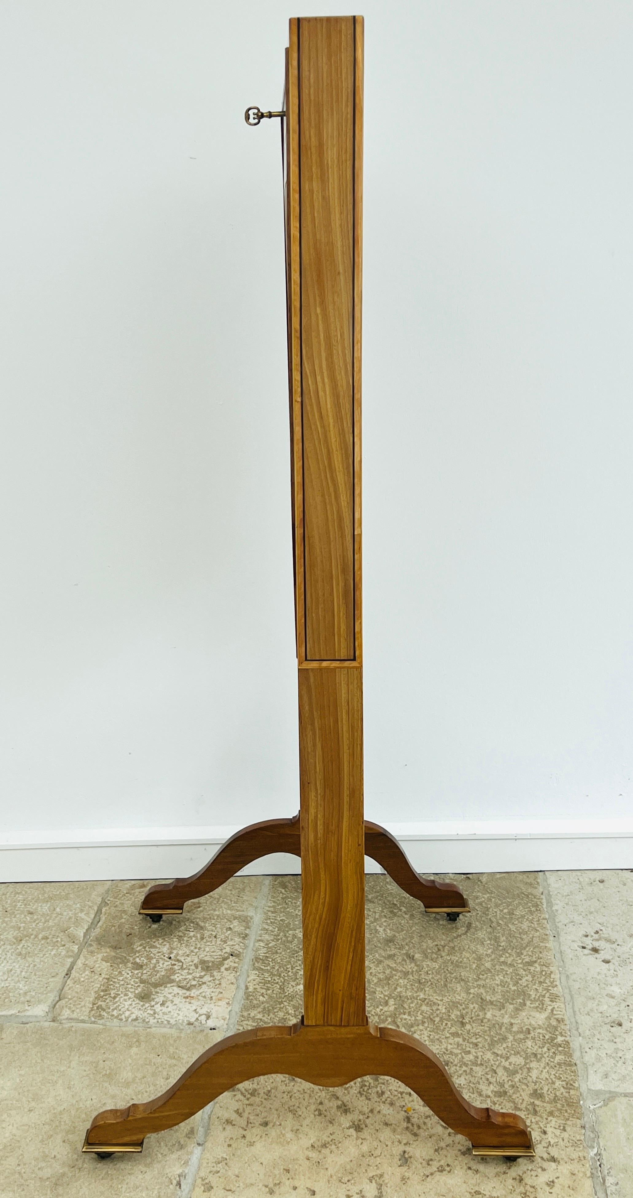 Foldable Patent Secretary with Ink Drawing, English 19th-Century For Sale 1