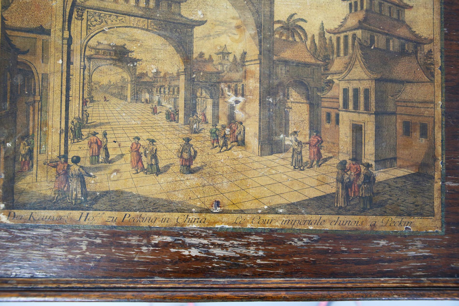 Début du XIXe siècle Collection des perspectives raffinées de la table d'appoint pliable Imperial Chinese en vente