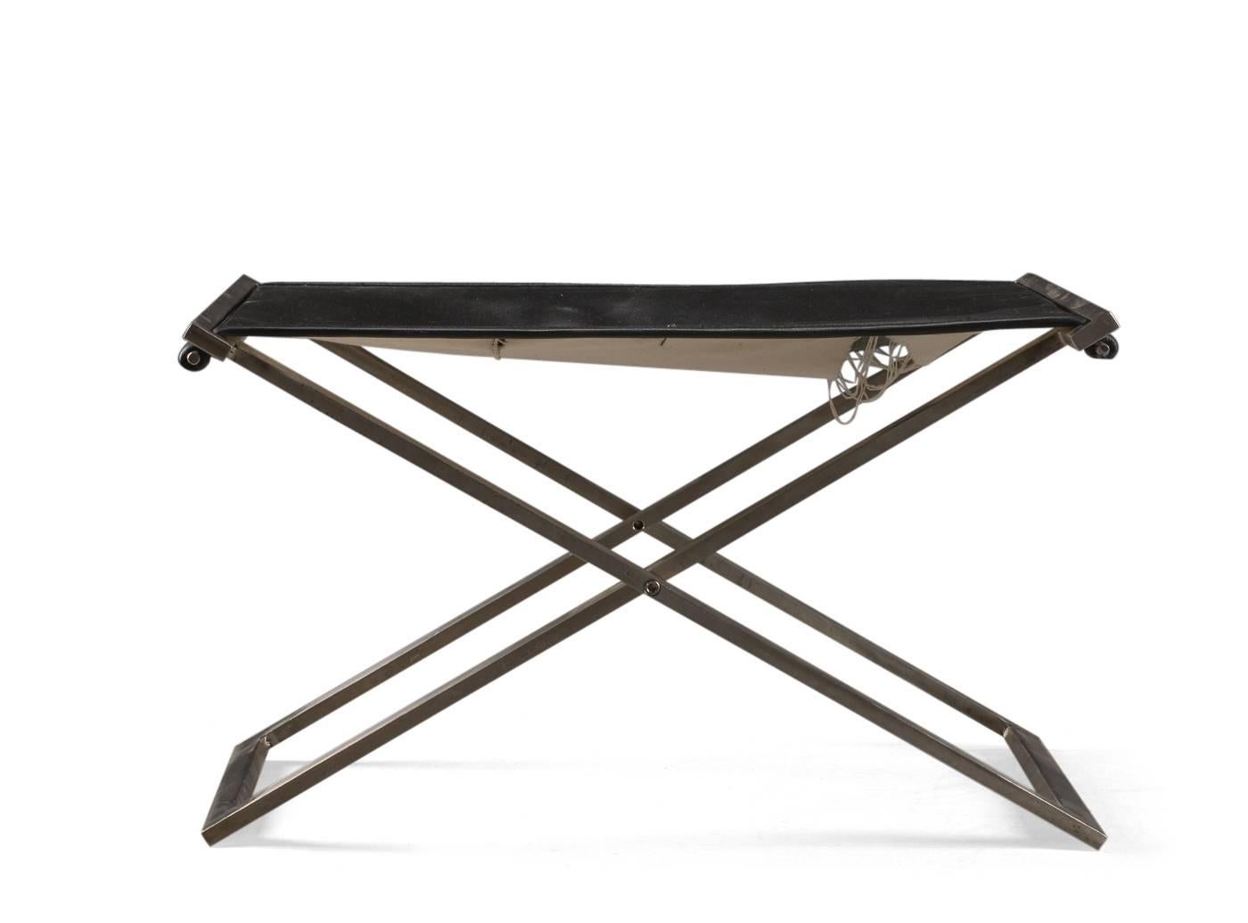 Foldable Stool, Michael Christensen Model Rough #1 In Good Condition For Sale In Paris, FR