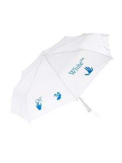 Off-White Foldable Umbrella White Blue