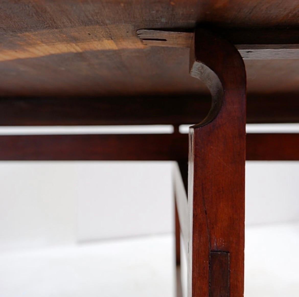 Foldable winemaker's table in solid oak For Sale 7