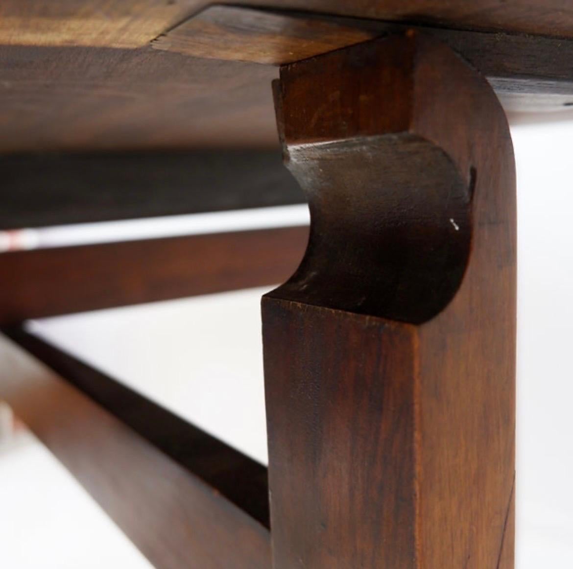 Foldable winemaker's table in solid oak For Sale 1