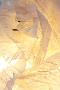 Folded by Ango – Sculptural Handcrafted Wall Light in Mulberry Tree Bark Fibre