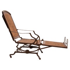 Chaise-Longue de bateau de croisière pliée, États-Unis, 1890