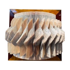 Folded Vintage Book Sculpture, Italy, Contemporary