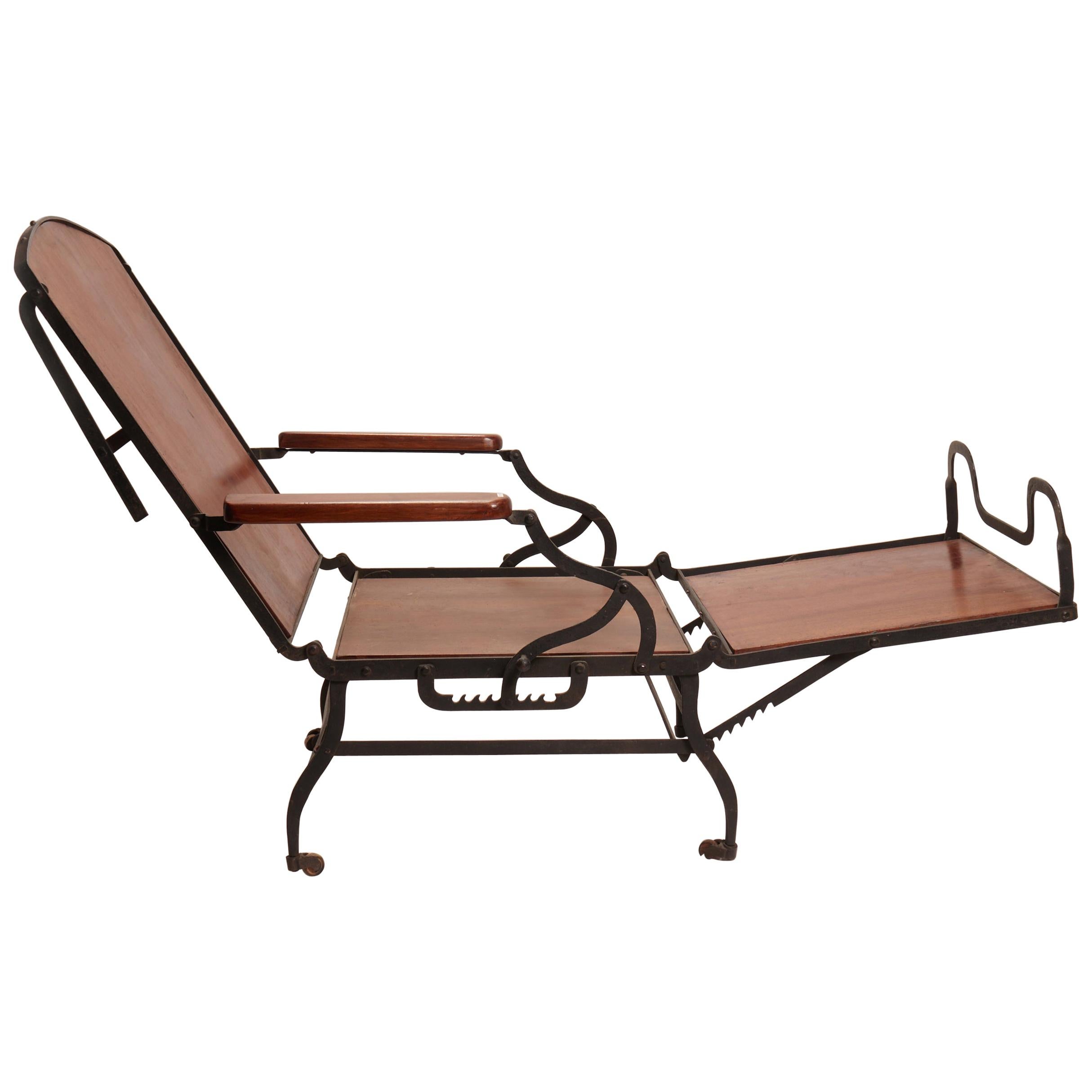 Folder Cruiseship Chaise Longue, USA, 1890 For Sale