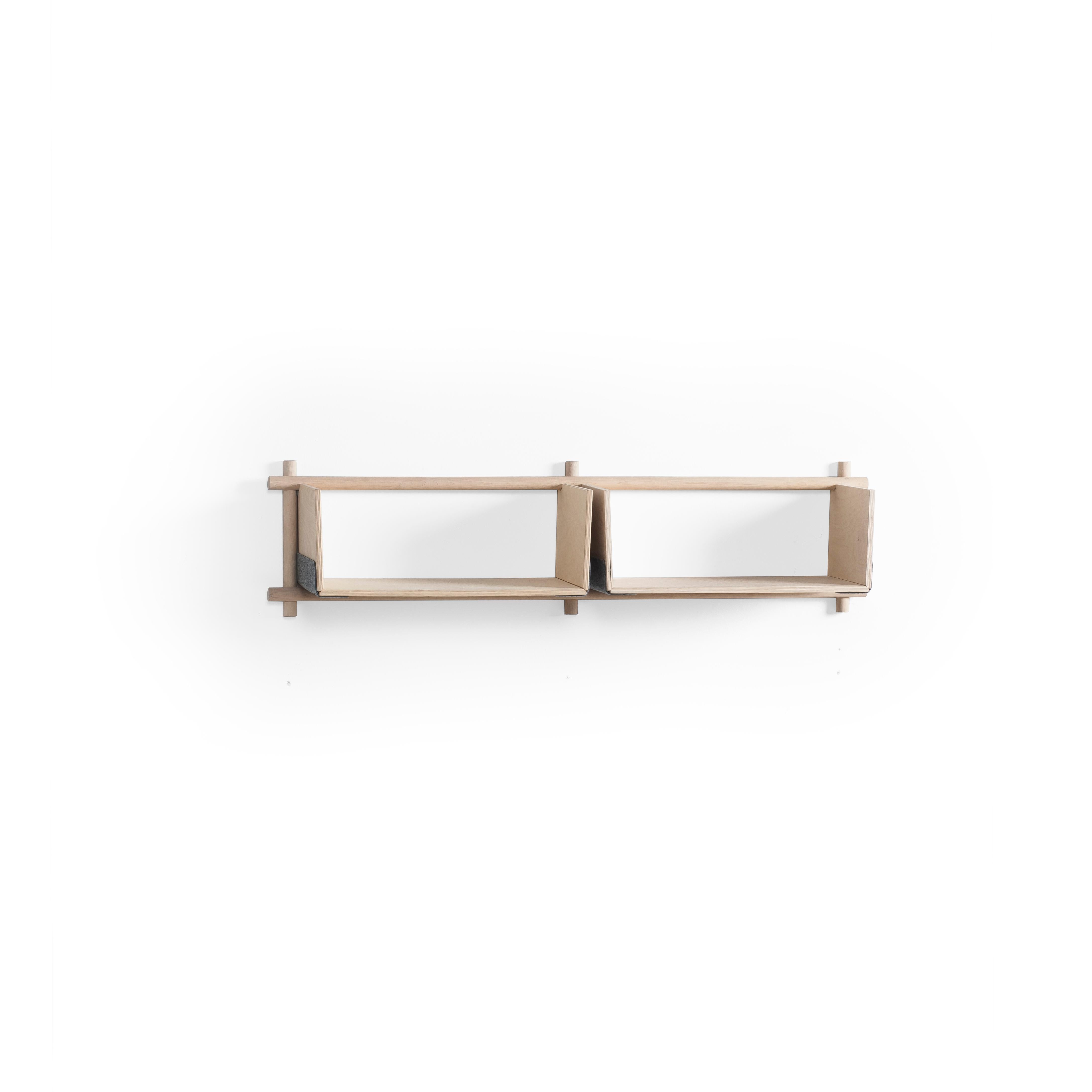 Contemporary Foldin Shelf Two Holes One Shelf with Two Hooks For Sale