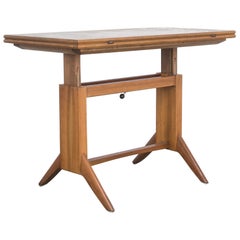 Folding Adjustable Teak Coffee Table by Wilhelm Renz