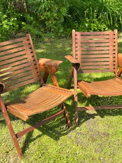 Folding armchairs Rex by Niko Kralj, Slovenia, 1960s.
